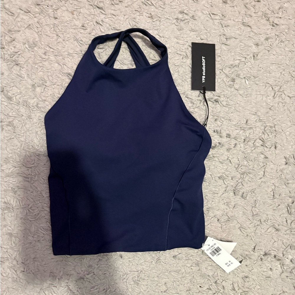 Navy Blue Halter Top
